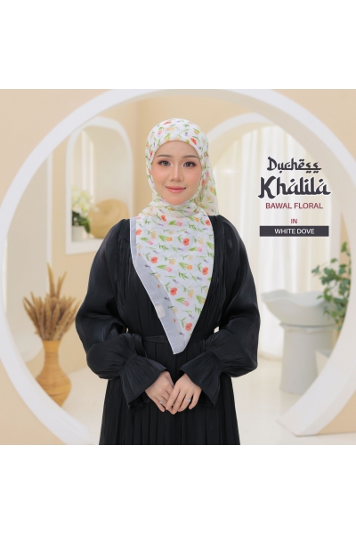BAWAL FLORAL KHALILA -WHITE DOVE BAWAL FLORAL KHALILA -WHITE DOVE